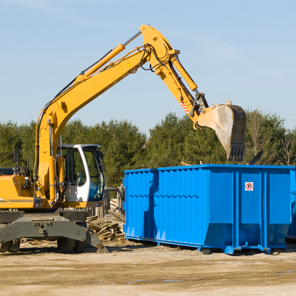 can i choose the location where the residential dumpster will be placed in Eagle